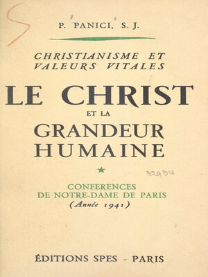 cover image of Christianisme et valeurs vitales